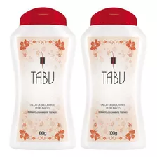 Talco Tabu 100g Tradicional - Kit Com 2un