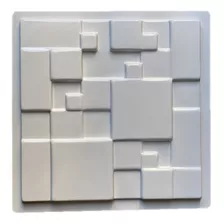 Molde 3d Mosaico Liso 29x29 Abs 1,5mm Fôrma Para Gesso 3d