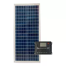 Kit Energia Solar Placa Painel 30w + Controlador De Carga 