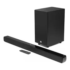 Barra De Sonido Jbl Cinema Sb190 2.1 Canales Virtual Dolby Color Negro