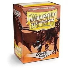 Dragon Shield Matte Copper 100 Mangas Protectoras De Cubiert