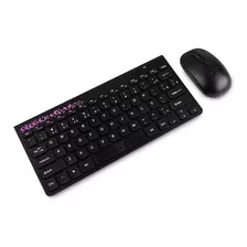 Teclado E Mouse Sem Fio Maxprint Fresstyle Cor Do Teclado Preto E Rosa