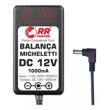 Fonte 12v 1a Para Balança Micheletti Mic100 Mic200 Mic300