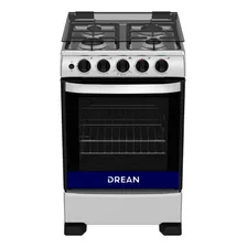 Cocina Drean Cd5505ai Multigas 4 Hornallas Acero Inoxidable 220v Puerta Con Visor