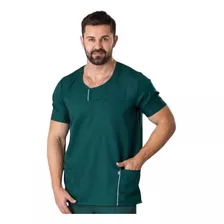 Blusa Scrubs Namastê Masculino Med Com Recorte Moderno - 709