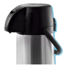 Garrafa Térmica Soprano Excelence Aço Inoxidável 2.5l Ampola Inquebrável Em Inox Preta