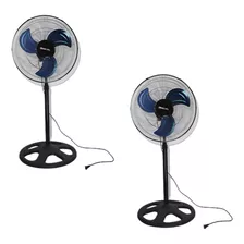 Ventilador De Pedestal 18 Pulgadas 80w 3 Velocidades Pack 2