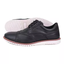 Sapatênis Masculino Casual Oxford Sport Fino Conforto Preto