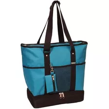 Bolso De Compras De Lujo Everest, Turquesa / Negro, Turquesa