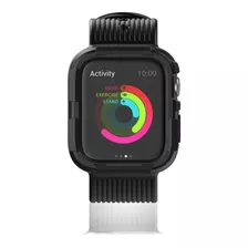 Correa + Carcasa Compatible Con Apple Watch Negro 42/44mm