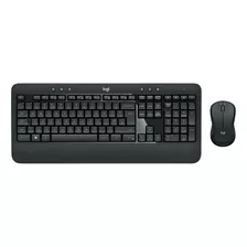 Kit De Teclado Y Mouse Inalámbrico Logitech Mk540 Español Latinoamérica De Color Negro