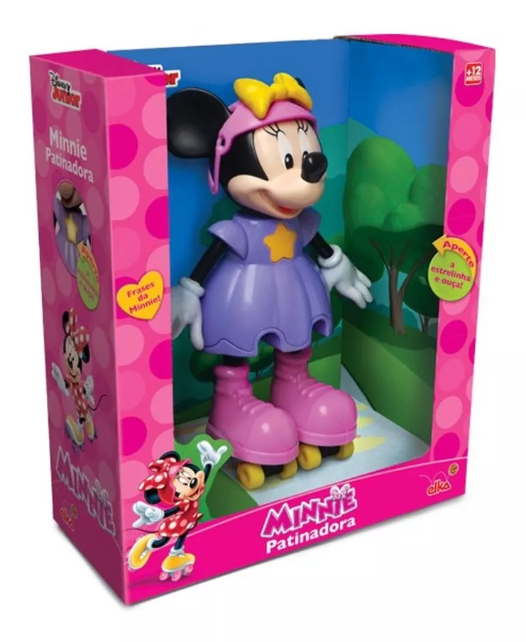 Boneca Minnie Patinadora Disney Original - Elka 950