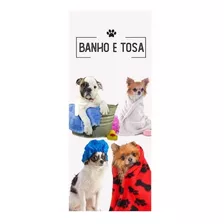 Adesivo Papel Porta Pet Shop Banho E Tosa Cachorro Toalha 3