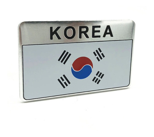 Emblema Metlico Bandera De Korea D Sur Hyundai Kia Ssanyong Foto 4