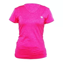 Franela Camiseta Deportiva Wilson Jaspeada 71566 Para Dama