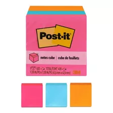 Notas Adhesivas 3m Post-it Cubo 47,6mm X 47,6mm X 3 Unidades