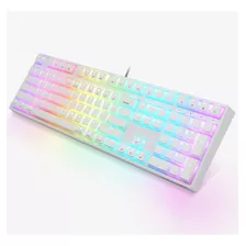 Teclado Mecánico Rgb Skyloong Gk108 Switch Gbrown White Grey