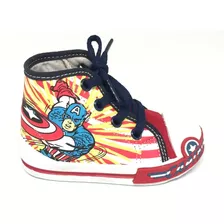 Tenis Capitan America Avenger Vengador Marvel Comics Casual