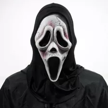 Máscara Cosplay Halloween Ghostface Scream Killer Panico Cor Preto