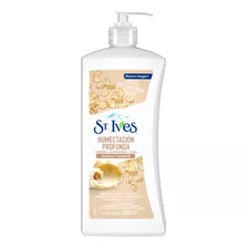  Crema Humectante Para Cuerpo St. Ives Avena Y Karité En Dosificador 350ml