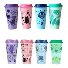 Vaso Termico Starbucks Eco Pastel Diseño Cafe Contraste