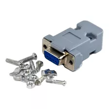 X10u Conector Ficha Db-9 Db9 Hembra 9 Pin Con Tapa 1° Htec