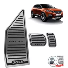 Peugeot 3008 2018/.. Pedaleira At E Descanso Em Inox