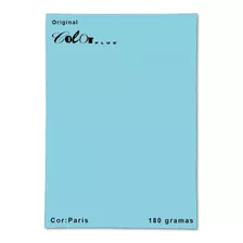 Papel Color Plus A4 180g Colorida 35 Folhas Azul Paris Artes