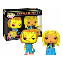 Funko Pop Chucky & Tiffany Exclusive 2 Pack Blacklight