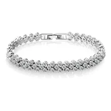 Pulsera Romana De Plata De Ley 925 Para Mujer