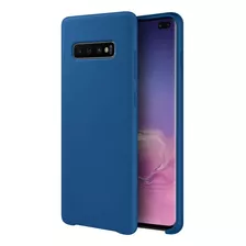 Funda Para Galaxy S10 Plus Azul De Silicona Ultra Delgada