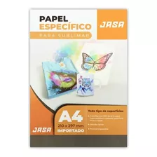 Papel Especifico Sublimar A4 95% Transferencia Secado Rapido