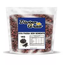 Uva Passa Preta Sem Semente 1kg - Premium