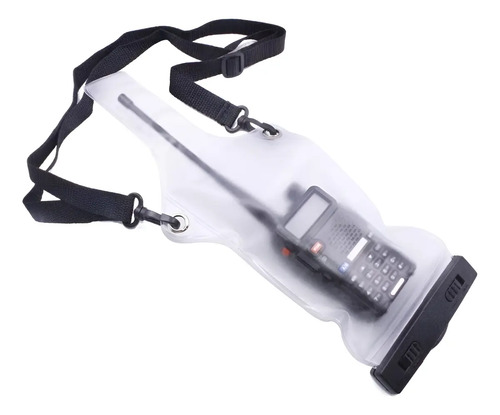 Bolsa Impermeable Anti Polvo Para Radio Handy Ideal Baofeng Blanco