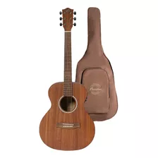 Guitarra Zurda Electroacustica Bamboo Vision Mahogany Funda