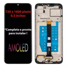 Display Tela Frontal Compatível Moto One Fusion Xt2073 C/aro