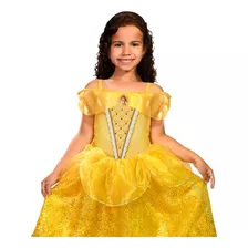 Fantasia Infantil Premium Princesa Bela Original Luxuosa
