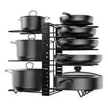 Organizador Estante De Cocina Multiuso Negro Acero Inoxidabl