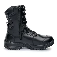 Bota Tática Rossi Couro Animal Sniper Militar Cano Médio