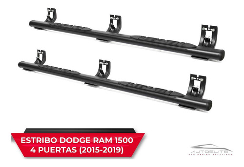 Estribos Dodge Ram 1500 4 Puertas Doble Cabina 2015 A 2018 Foto 2