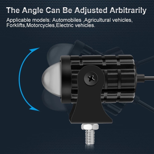 Par Mini Lupas Led Faros Auxiliares Dual Color 10000lm 6000k Foto 8