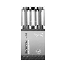 Juego De 5 Bolígrafos Sketchliner Cans, Negro (337383)