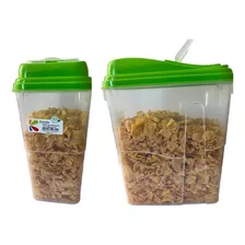 Contenedor Para Cereal Y Alimentos 2.8 Litros Con Tapa