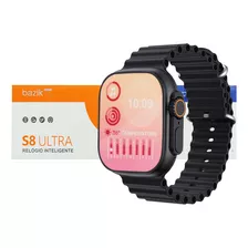 Smartwatch Relógio Digital Inteligente Série 8 S8 Ultra Cor Da Caixa Preto Cor Da Pulseira Preto