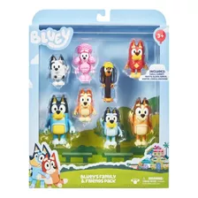 Bluey Family And Friends - Juego De Figuras De Acción De 2.