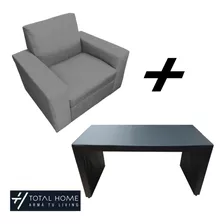 Butaca Poltrona + Mesa - Total Home - Living - Sillon - Sofa