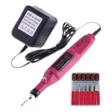 Lixa Elétrica Rosa Com Fio Luatek Lmf-1115 +kit De Pontas