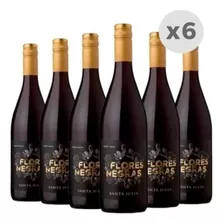 Vino Santa Julia Flores Negras Pinot Noir Caja X 6 Unidades