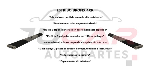 Estribos Bronx 4xr Acero Dodge Ram 4000 C/s 2010-2021 Foto 4