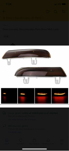 Led Secuenciales Dinmico Retrovisor Vw Bora Mk5 Gti Golf A5 Foto 5